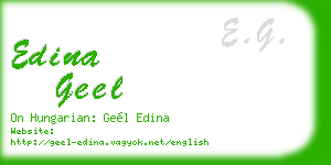 edina geel business card
